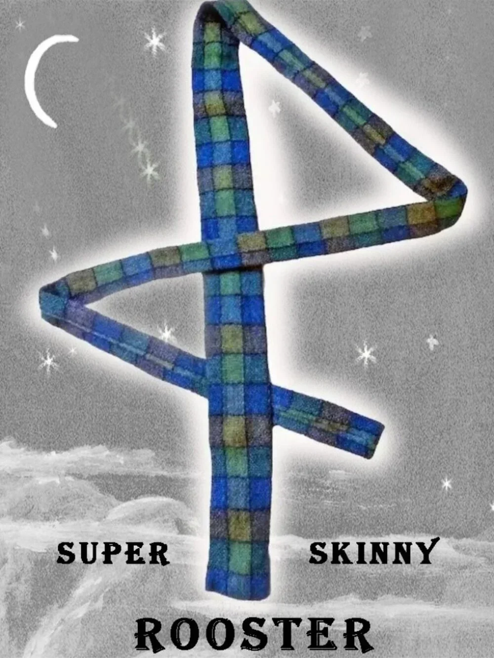 Vintage Skinny Tie Rare Collectible Necktie - Alternative Grunge - Sleaze Rock